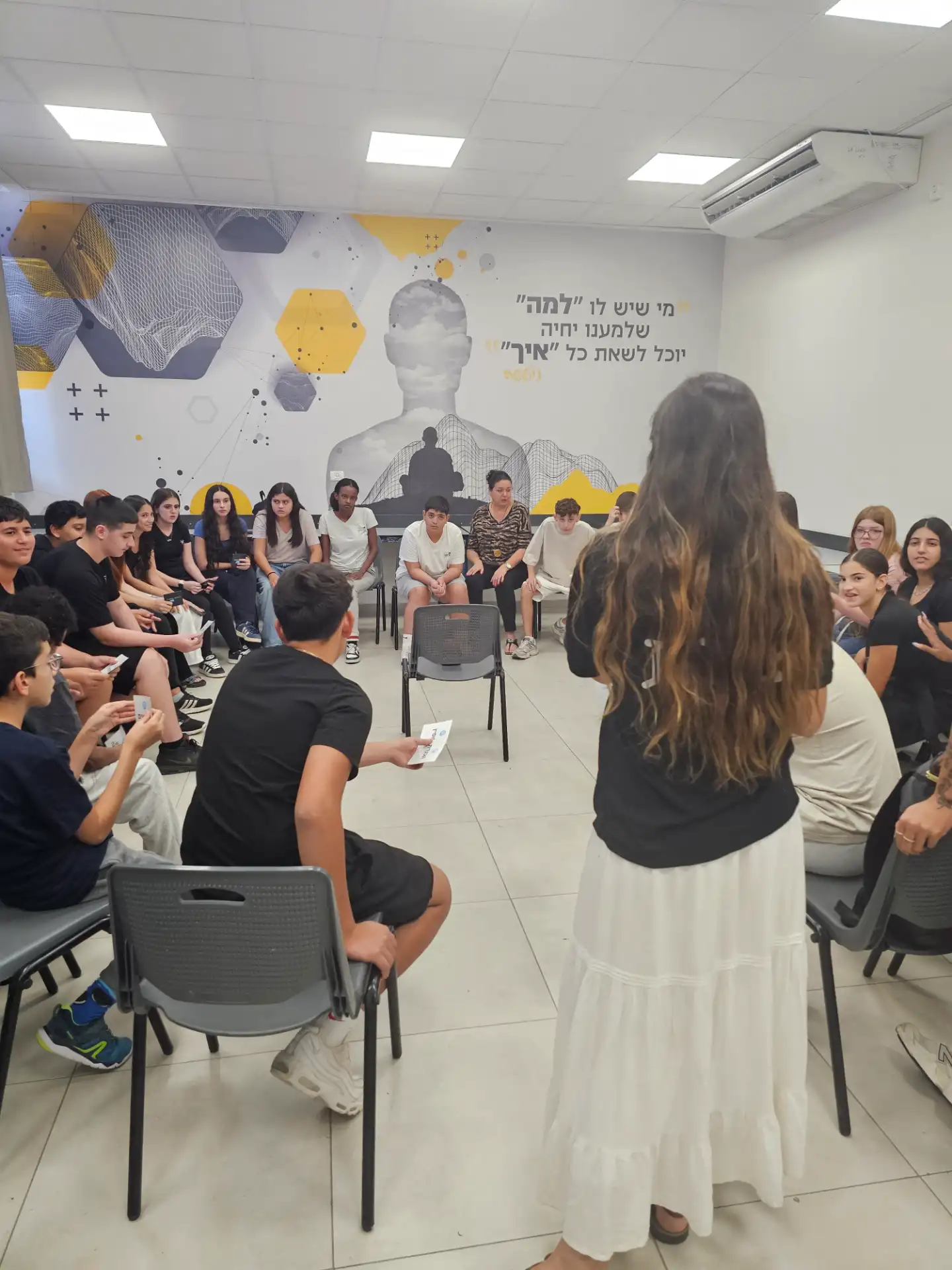 סדנת יוצאים מהמסכים שימוש בפלאפון חטיבת טים טיים- מרכז שלבים