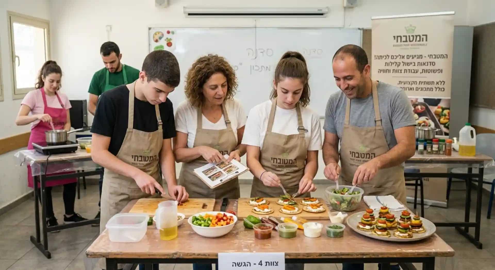 סדנת בישול חטיבת טים טיים- מרכז שלבים